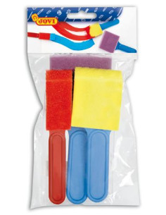 ▷ PINCELES JOVI ESPUMA GRANDES FORMAS DIVERSAS BOLSA 3 UDS | Taine - Imagen 1