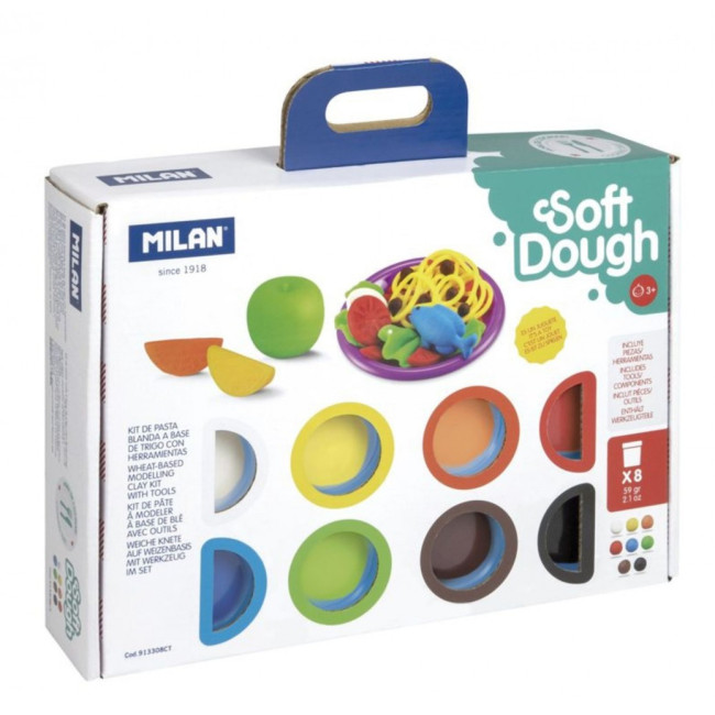 ▷ MALETIN MILAN 8 BOTES 59 G PASTA BLANDA SOFT DOUGH C.HERRAMIENTAS HORA COCIR | Taine - Imagen 1