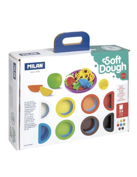 ▷ MALETIN MILAN 8 BOTES 59 G PASTA BLANDA SOFT DOUGH C.HERRAMIENTAS HORA COCIR | Taine - Imagen 1