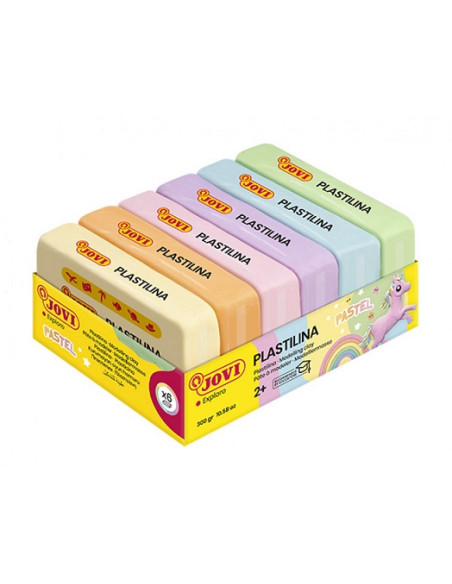 ▷ PLASTILINA JOVI CAJA.6 UDS. 50G COLORES PASTEL | Taine - Imagen 3