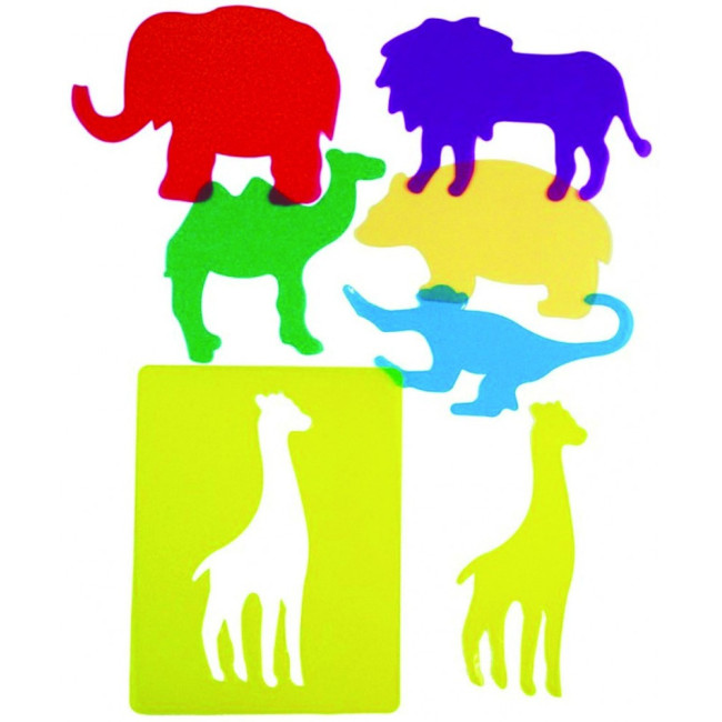 ▷ PLANTILLAS HENBEA EDUCATIVAS ANIMALES DEL ZOO TRANSLÚCIDAS HENBEA | Taine - Imagen 1