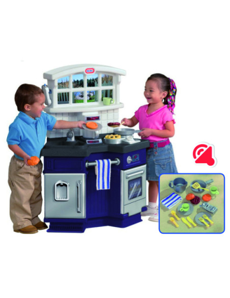 ▷ COCINA IMPARA DOBLE LADO PLASTICO 74X40X114CM LTTLE-TIKES | Taine - Imagen 1