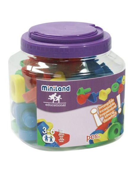 ▷ TORNILLOS MINILAND Y TUERCAS 48 PIEZAS | Taine - Imagen 1