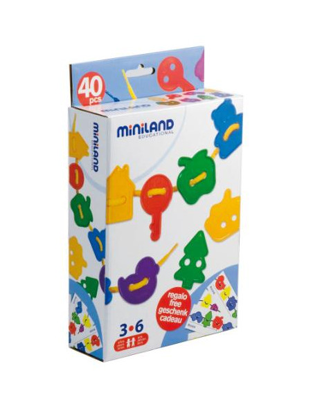 ▷ ENSARTAR MINILAND FIGURAS CAJA 80 UDS + 10 CORDONES | Taine - Imagen 1