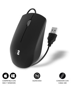 Imagen 1 - ▷ RATÓN SUBBLIM BUSINESS SILENCIOSO CON CABLE USB 1200 DPI NEGRO | Taine ▷ RATÓN SUBBLIM BUSINESS SILENCIOSO CON CABLE USB 1200 DPI NEGRO | Taine - Imagen 1