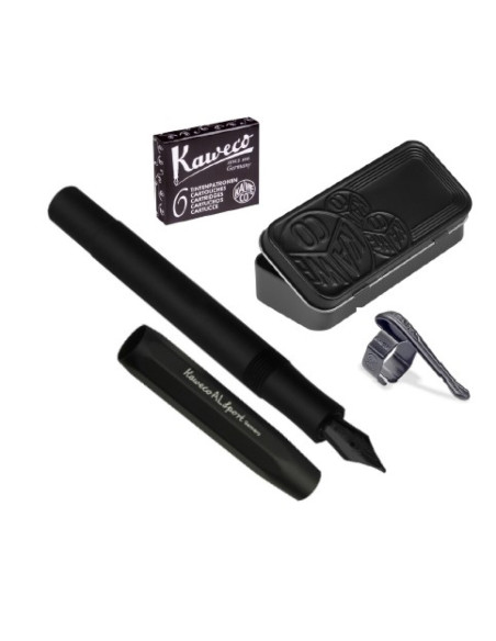 ▷ PLUMA KAWECO SPORT NEGRA ALUMINIO | Taine - Imagen 1