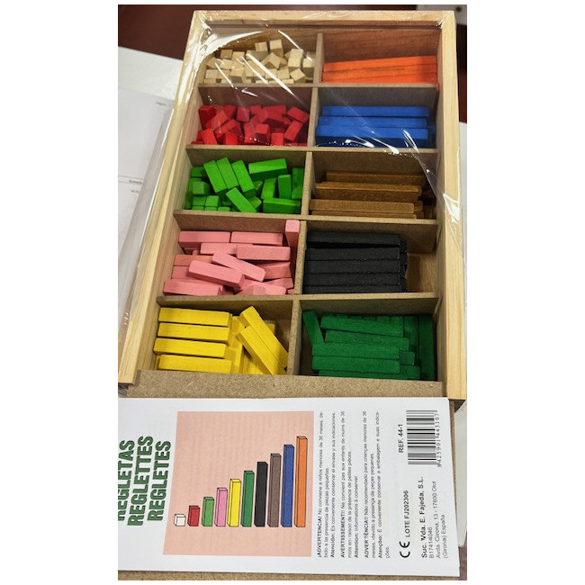 ▷ REGLETAS FAIBO 300 PIEZAS CAJA MADERA | Taine - Imagen 2