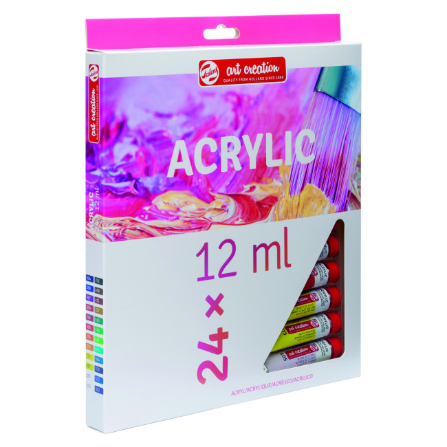 ▷ SET 24 TUBOS ACRILICOS 12ML ARTCREATION | Taine - Imagen 1