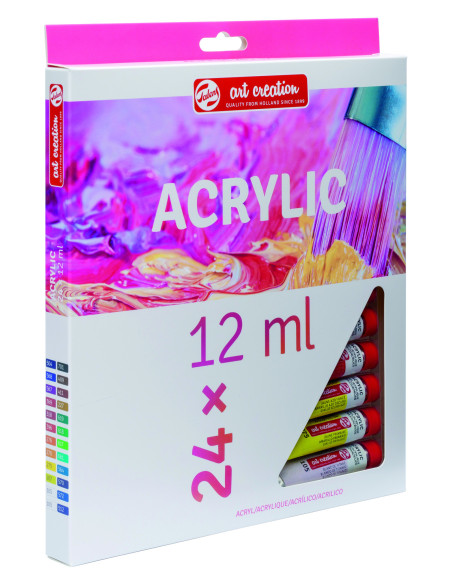 ▷ SET 24 TUBOS ACRILICOS 12ML ARTCREATION | Taine - Imagen 1