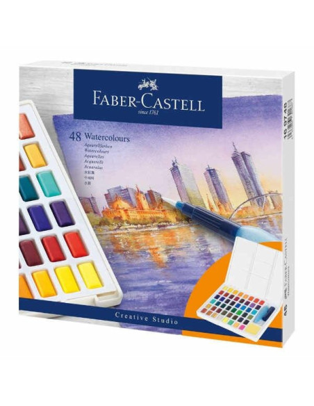 ▷ ESTUCHE ACUARELAS CREATIVE 48UND FABER CASTELL | Taine - Imagen 2