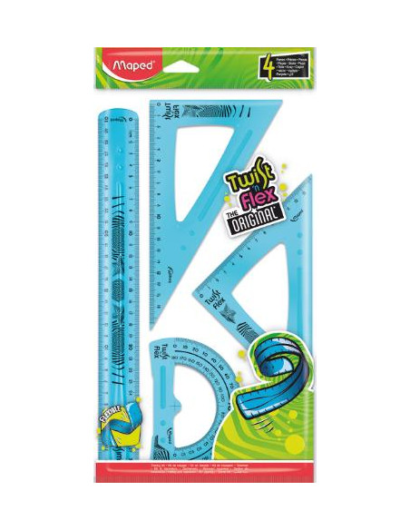 ▷ REGLAS MAPED KIT EN BOLSA TWIS`FLEX 4 PIEZAS | Taine - Imagen 1