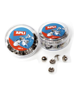 ▷ CHINCHETAS APLI NIQUELADAS CJ.100 | Taine - Imagen 1