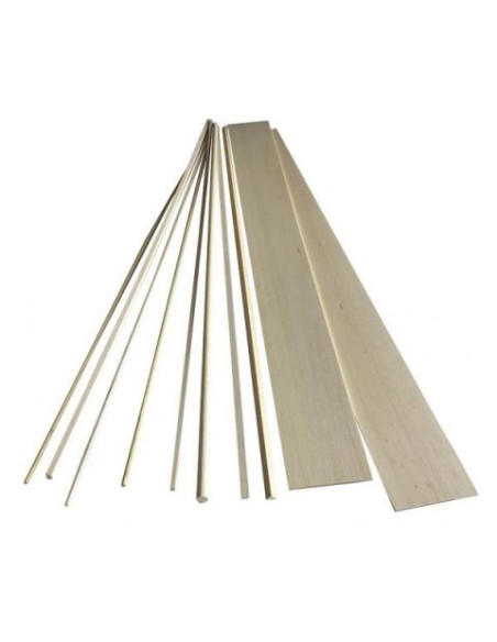 ▷ LISTON TRIANGULAR MADERA BALSA TRIANGULA 10MM | Taine - Imagen 1
