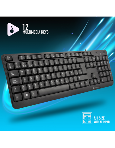 ▷ TECLADO NGS FUNKY V3 USB NEGRO | Taine - Imagen 1