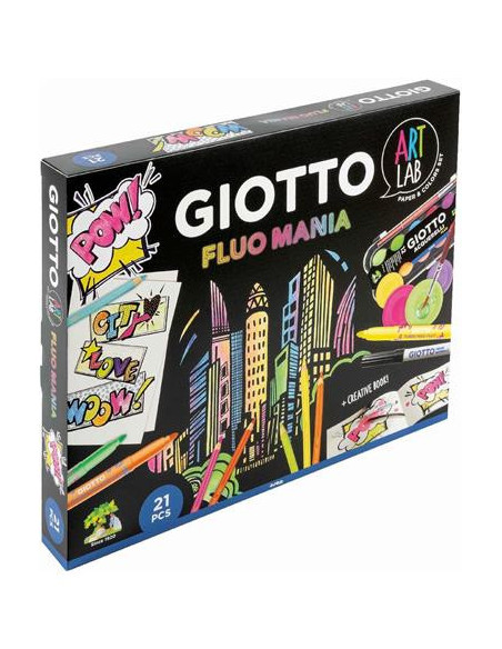 ▷ SET GIOTTO ART LAB FLUO MANIA | Taine - Imagen 1