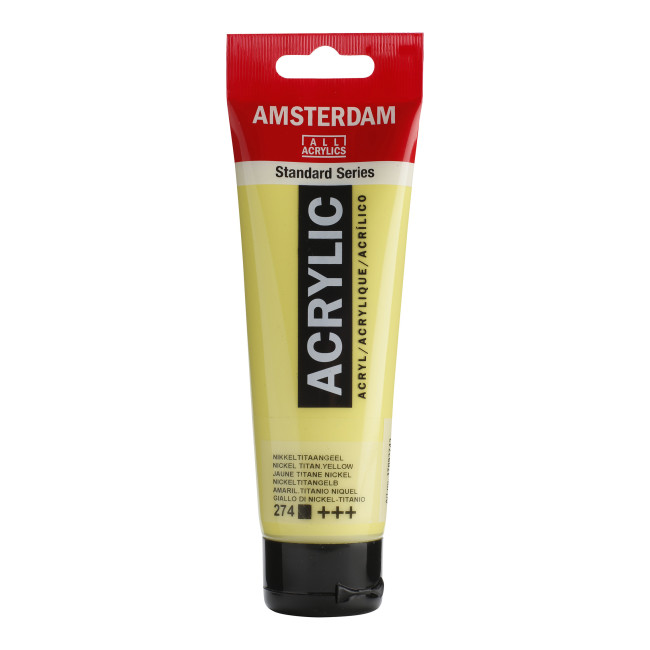 ▷ PINTURA ACRÍLICA AMSTERDAM TUBO 120ML AMARIL.NIQ.TIT | Taine - Imagen 1