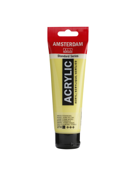 ▷ PINTURA ACRÍLICA AMSTERDAM TUBO 120ML AMARIL.NIQ.TIT | Taine - Imagen 1