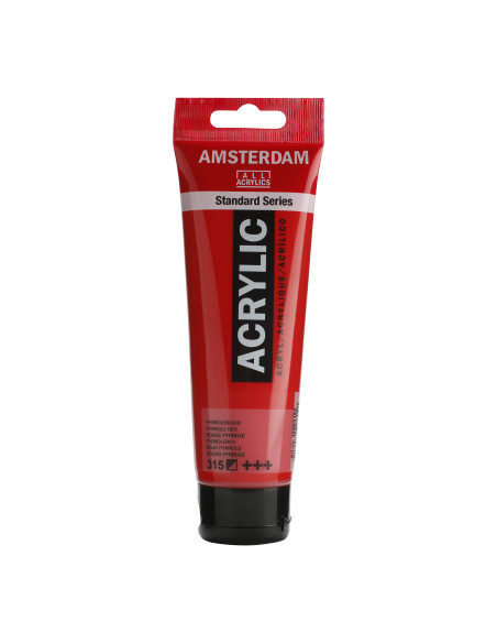 ▷ PINTURA ACRÍLICA AMSTERDAM TUBO 120ML ROJO PYRROLE | Taine - Imagen 1