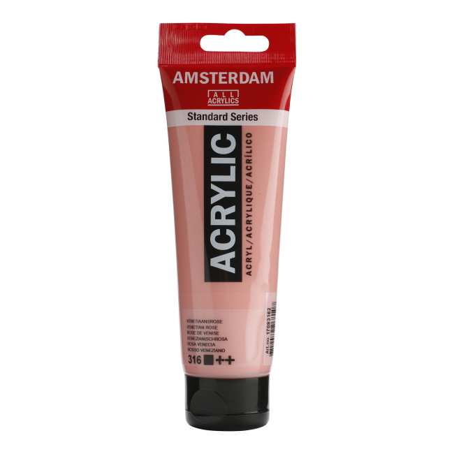 ▷ PINTURA ACRÍLICA AMSTERDAM TUBO 120ML ROSA VENECIA | Taine - Imagen 1