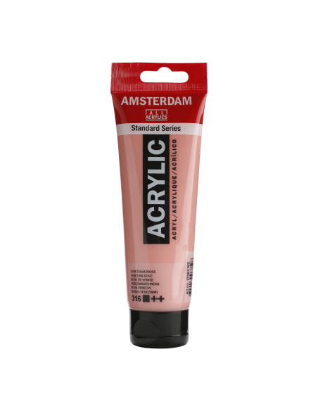 ▷ PINTURA ACRÍLICA AMSTERDAM TUBO 120ML ROSA VENECIA | Taine - Imagen 1