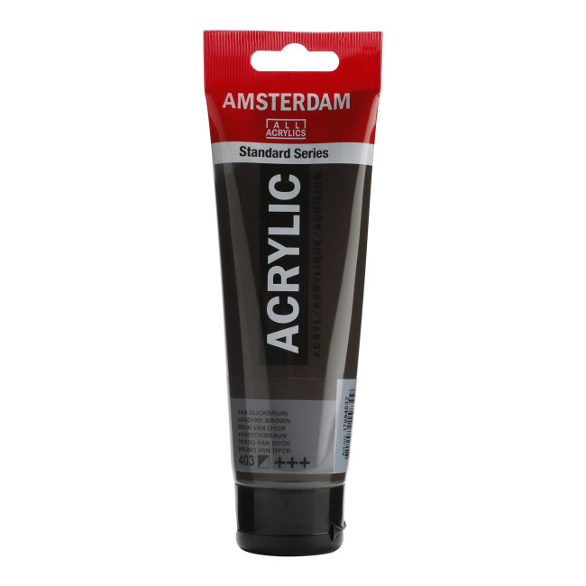 ▷ PINTURA ACRÍLICA AMSTERDAM TUBO 120ML PARDO VAN DYCK | Taine - Imagen 1