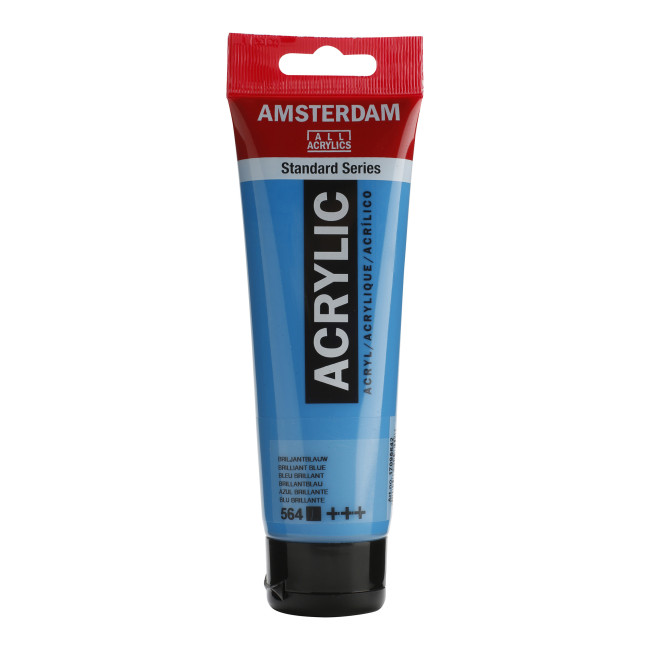 ▷ PINTURA ACRÍLICA AMSTERDAM TUBO 120ML AZUL BRILL | Taine - Imagen 1