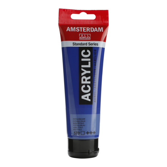 ▷ PINTURA ACRÍLICA AMSTERDAM TUBO 120ML AZUL FTALO | Taine - Imagen 1