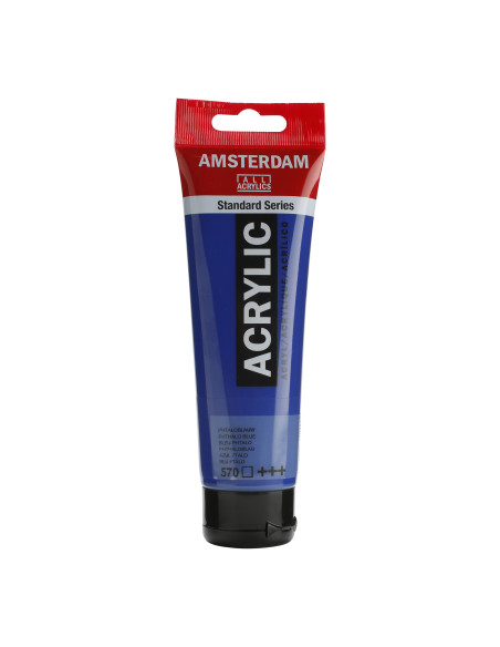 ▷ PINTURA ACRÍLICA AMSTERDAM TUBO 120ML AZUL FTALO | Taine - Imagen 1