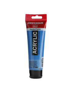 ▷ PINTURA ACRÍLICA AMSTERDAM TUBO 120ML AZUL MANGAN | Taine - Imagen 1