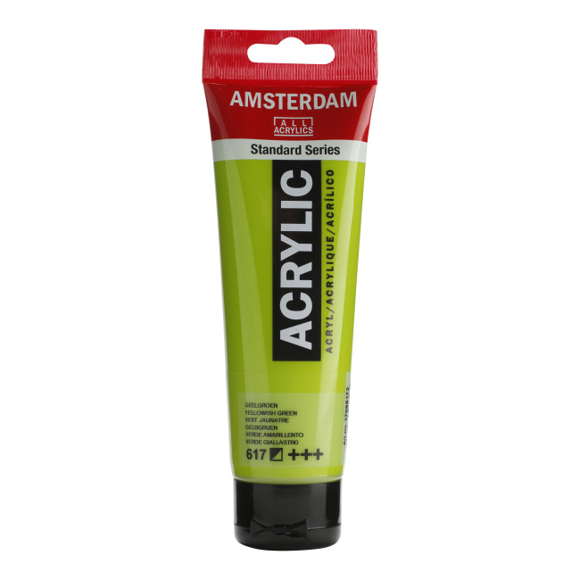 ▷ PINTURA ACRÍLICA AMSTERDAM TUBO 120ML VERDE AMARIL. | Taine - Imagen 1