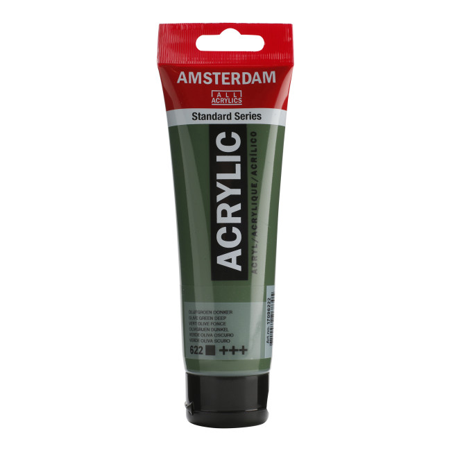 ▷ PINTURA ACRÍLICA AMSTERDAM TUBO 120ML VERDE OLIVA OS | Taine - Imagen 1