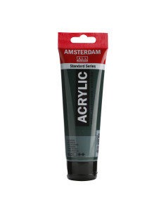 ▷ PINTURA ACRÍLICA AMSTERDAM TUBO 120MLVERDE VEJIGA | Taine - Imagen 1