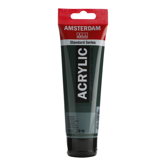 ▷ PINTURA ACRÍLICA AMSTERDAM TUBO 120MLVERDE VEJIGA | Taine - Imagen 1