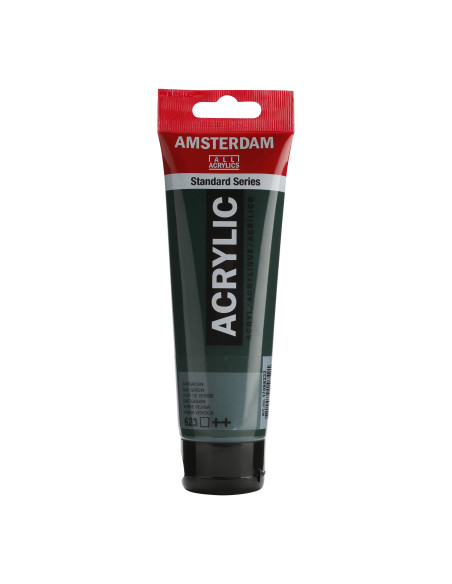 ▷ PINTURA ACRÍLICA AMSTERDAM TUBO 120MLVERDE VEJIGA | Taine - Imagen 1