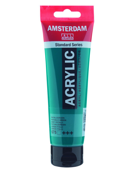 ▷ PINTURA ACRÍLICA AMSTERDAM TUBO 120ML VERDE FTALO | Taine - Imagen 1