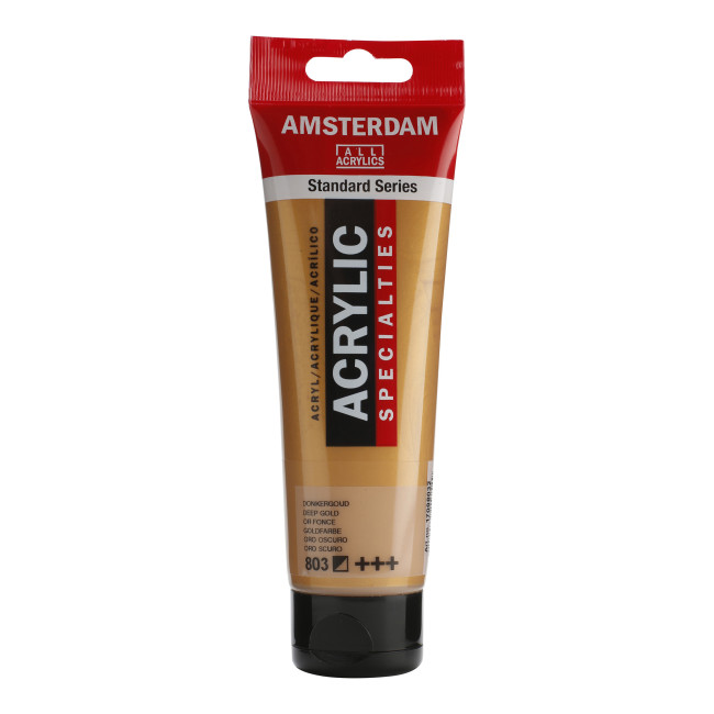 ▷ PINTURA ACRÍLICA AMSTERDAM TUBO 120ML ORO OSCURO | Taine - Imagen 1