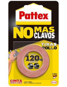 ▷ CINTA ADHESIVA DOBLE CARA NO MÁS CLAVOS PATTEX | Taine - Imagen 1