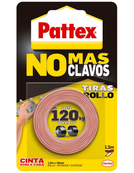 ▷ CINTA ADHESIVA DOBLE CARA NO MÁS CLAVOS PATTEX | Taine - Imagen 1