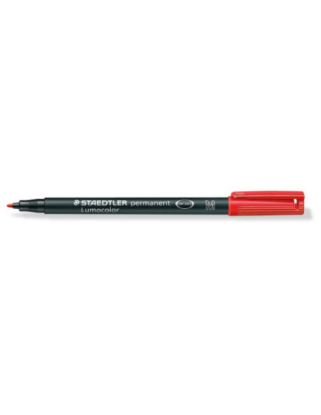 ▷ ROTULADOR STAEDTLER LUMOCOLOR PERMANENTER M 1MM ROJO | Taine - Imagen 1