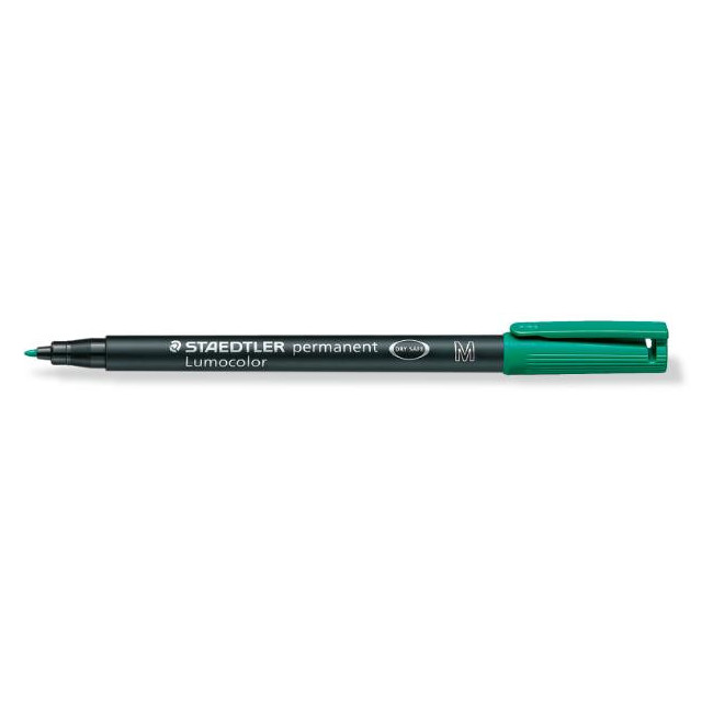 ▷ ROTULADOR STAEDTLER LUMOCOLOR M 1MM VERDE PERMANENTE | Taine - Imagen 1