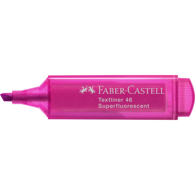 ▷ ROTULADOR FABER CASTELL ROSA FLUOR TEXTLINER 46 | Taine - Imagen 1