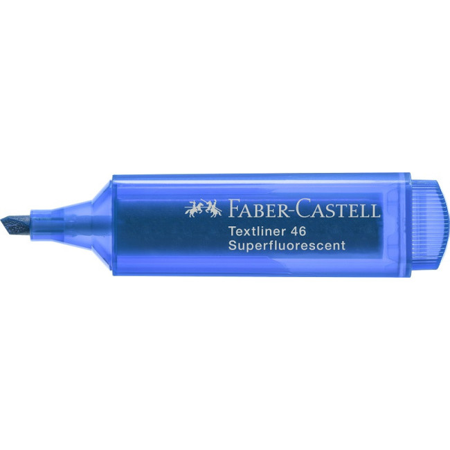▷ ROTULADOR FABER CASTELL AZUL FLUOR TEXTLINER 46 | Taine - Imagen 1