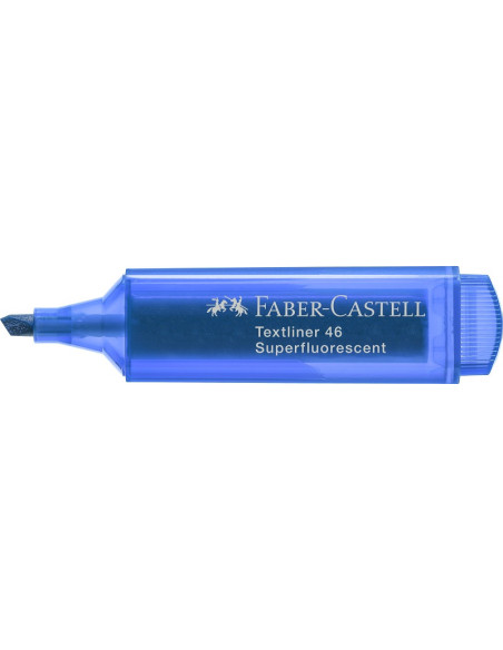 ▷ ROTULADOR FABER CASTELL AZUL FLUOR TEXTLINER 46 | Taine - Imagen 1
