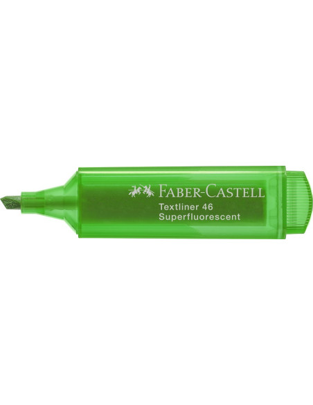 ▷ ROTULADOR FABER CASTELL VERDE FLUOR TEXTLINER 46 | Taine - Imagen 1