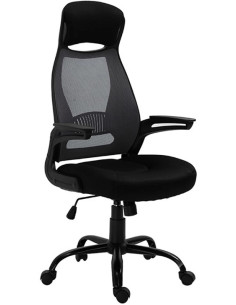 ▷ SILLA OPERATIVA BARBANTESA NEGRA REPOSACABEZAS INTEGRADO | Taine - Imagen 1