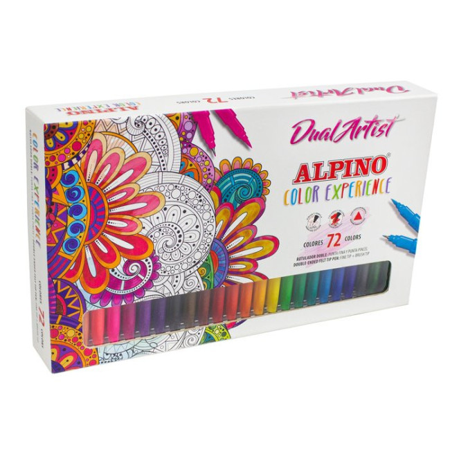 ▷ ROTULADORES ALPINO 72 UDS DUAL LETTERING EXPIRIENCE | Taine - Imagen 1