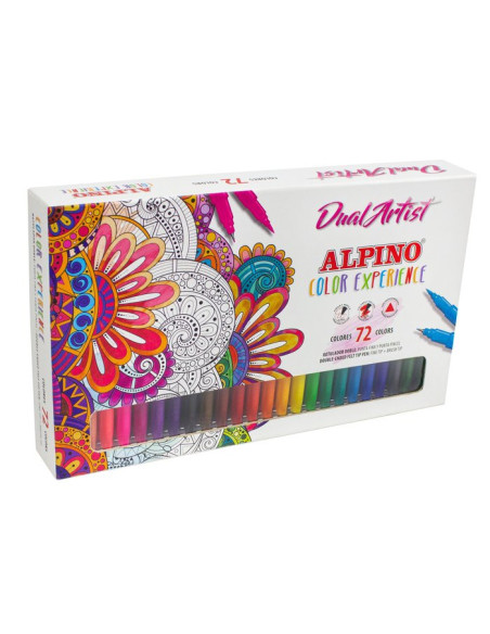 ▷ ROTULADORES ALPINO 72 UDS DUAL LETTERING EXPIRIENCE | Taine - Imagen 1