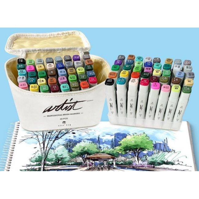 ▷ ROTULADORES BRUSMARKER 30 UDS PROFESIONAL CANVA BRUSH | Taine - Imagen 1