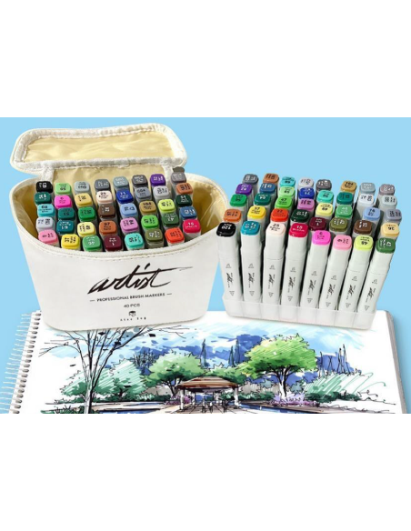 ▷ ROTULADORES BRUSMARKER 30 UDS PROFESIONAL CANVA BRUSH | Taine - Imagen 1
