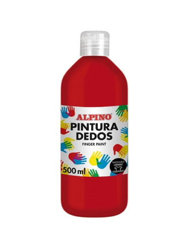 ▷ PINTURA DE DEDOS BOTELLA 500 ML ROJO MASATS | Taine - Imagen 1